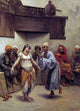 Jacques Baugnies Dancing in a Cafe in Cairo, 18"x27" Wall Decal