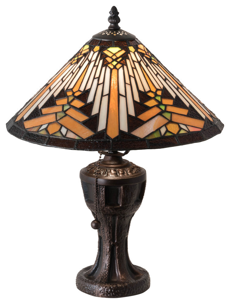 Meyda Lighting 224111 17" High Nuevo Mission Table Lamp