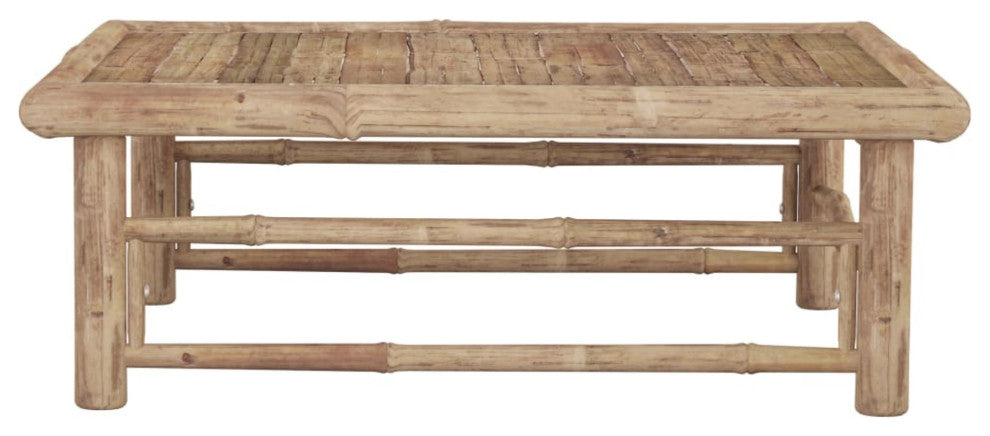 Vidaxl Garden Table 25.6"x25.6"x11.8" Bamboo