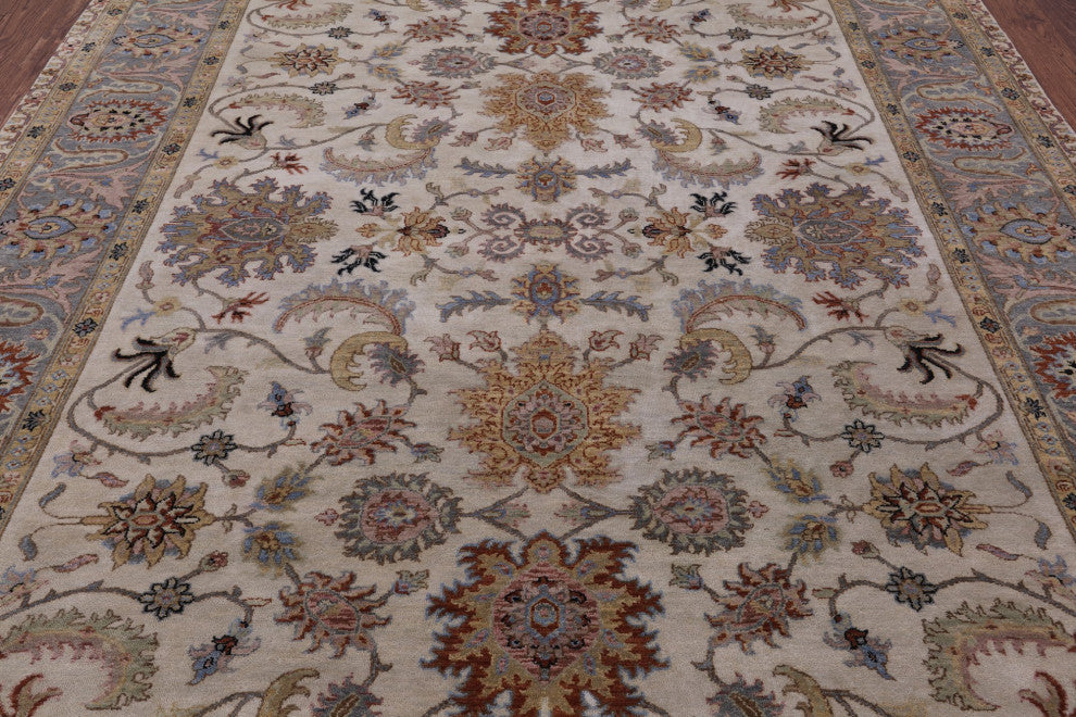 8' 1" X 9' 9" Persian Tabriz Hand Knotted Wool Rug Q9027