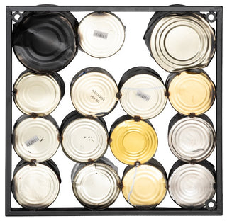 Paint Can Wall Art, Square, Mixed Neutrals, Assorted SM