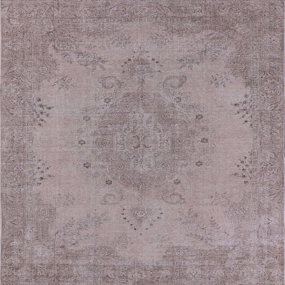 Ahgly Company Indoor Square Mid-Century Modern Area Rugs, 8' Square