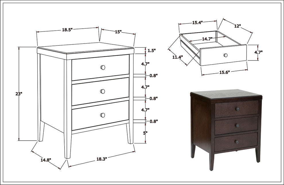 East at Main Webb Acacia Wood Rectangle Accent Table, Brown