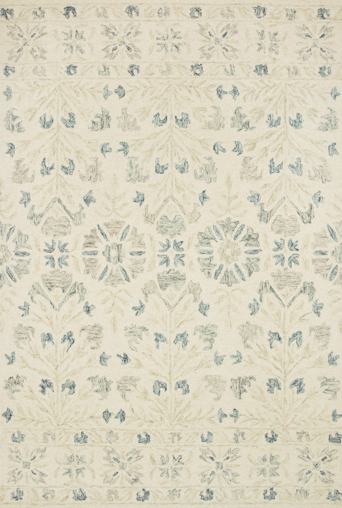 Loloi Norabel Ivory/Grey 2'-6" x 9'-9" Area Rug