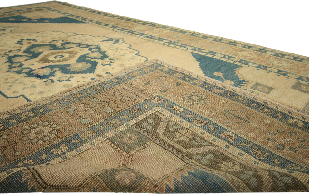 Vintage Turkish Oushak Rug, 05'06 X 09'10