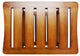 Oceanstar Solid Wood Spa Shower Bench with Storage Shelf, Teak Color Finish