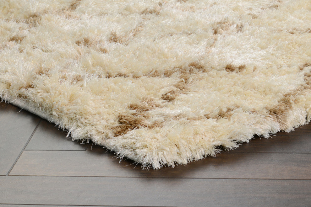 Classic Home Diamond Ritz Shag Ivory 5x8 Rug