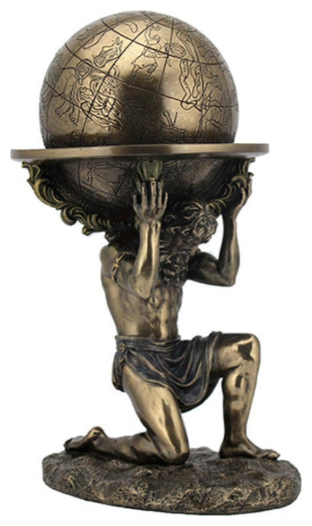 Atlas Carrying The World Statue by Veronese Designs