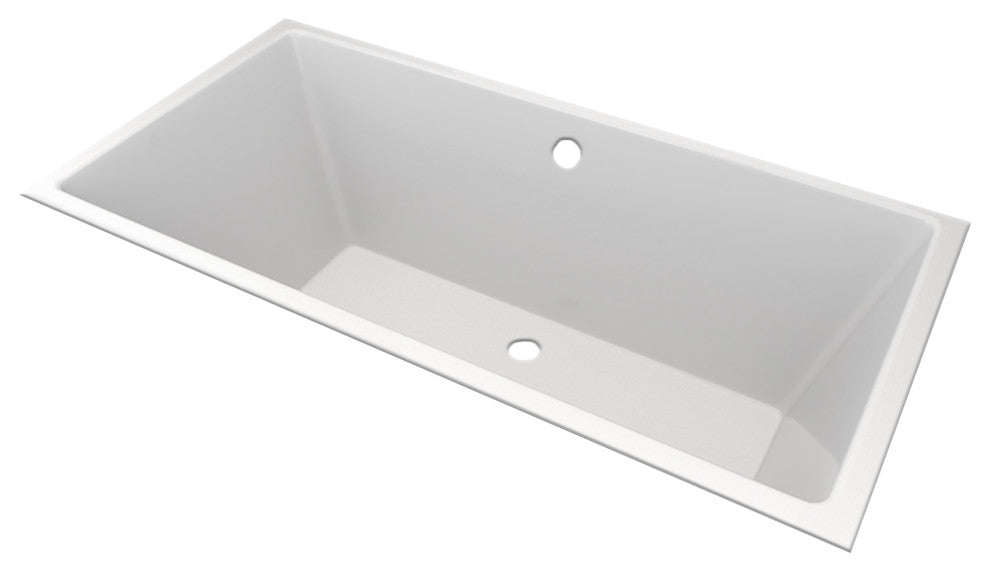 CHI White Acrylic Extra Deep Undermount Center Drain Bathtub by Valley Acrylic,