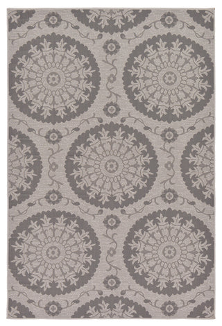 Unique Loom Yellow Medallion Outdoor 6' Square Rug