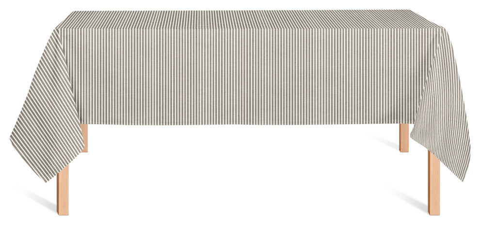 Brown Fabric Stripes 58x102 Tablecloth