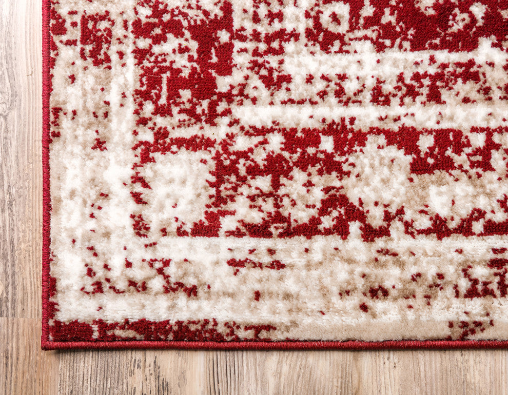Unique Loom Burgundy Salle Garnier Sofia 2'x3' Area Rug