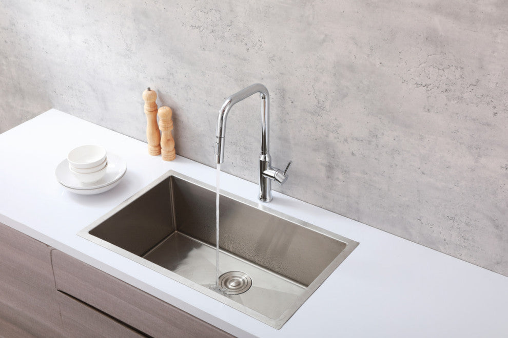 Elegant Lighting FAK-311 Noor 1.8 GPM 1 Hole Pull Down Kitchen - Chrome