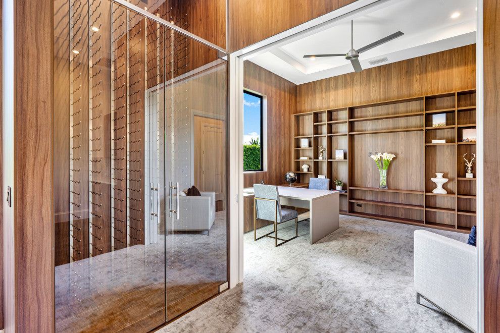 W Series Wine Rack 4 Wall Mounted Metal Bottle Storage, Matte Black, 36 Bottles (Triple Deep)