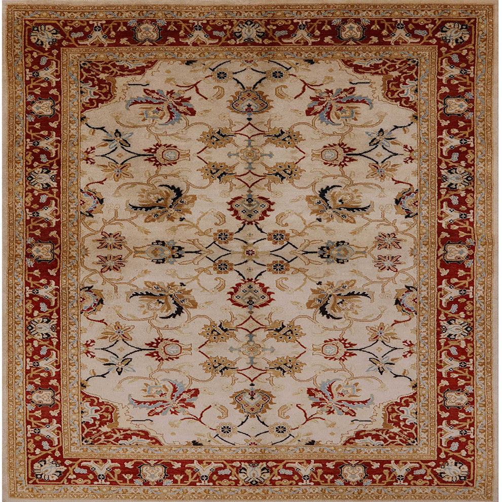 Ahgly Company Indoor Square Mid-Century Modern Area Rugs, 5' Square