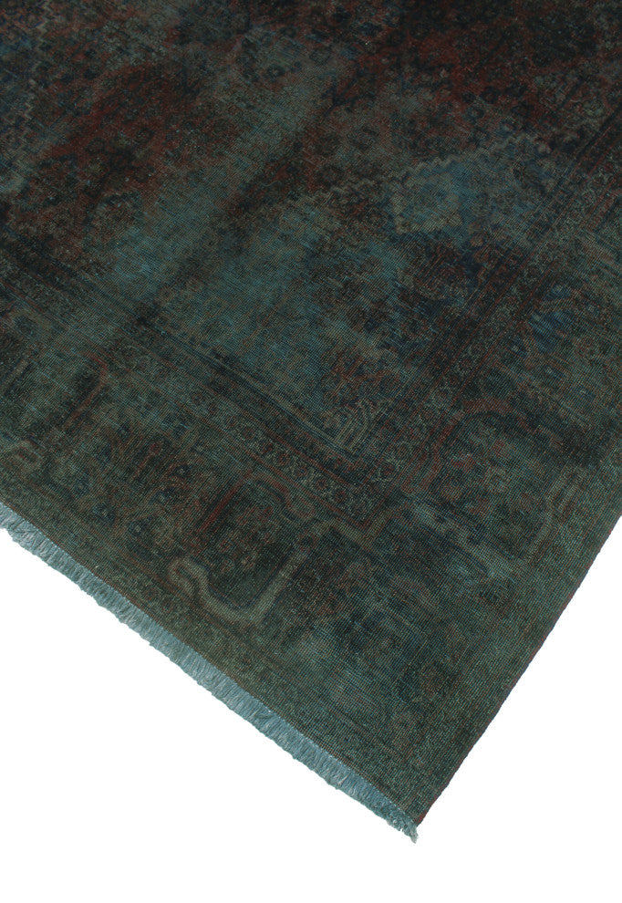 Vintage Distressed Overdyed Carlyle Navy Rug