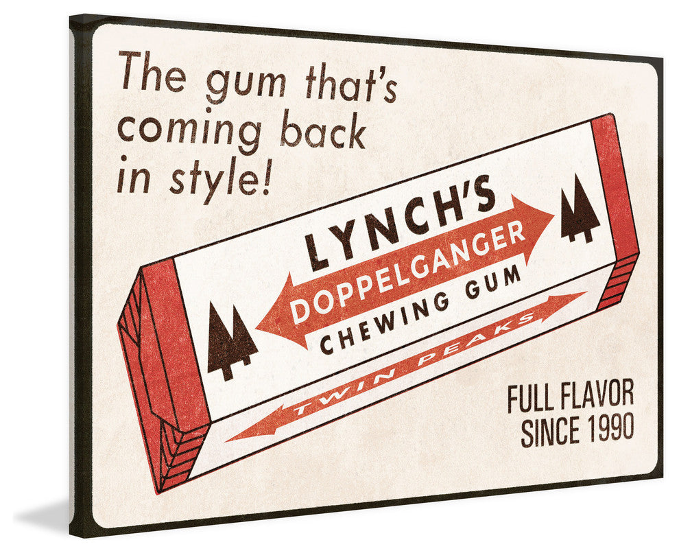 "Gums Back in Style Twin Peaks" Painting Print on Wrapped Canvas, 60"x40"