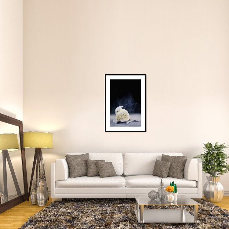 "Polar Bear (Powdered Sugar)" Framed Digital Print by Dina Belenko, 32x44"