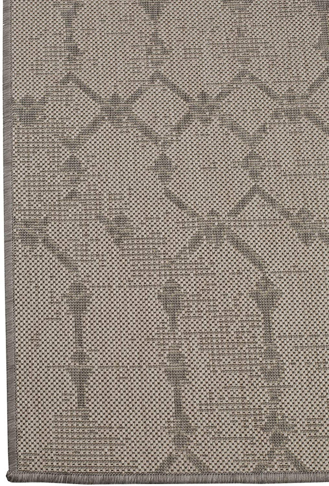 Outdoor Collection Geometric Area Rug - Bohemian Rug, Neutral, 7'10"x10'