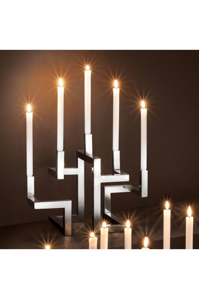 Silver Candle Holder | Eichholtz Skyline