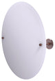 Shadwell Frameless Round Beveled Edge Tilt Mirror, Antique Copper