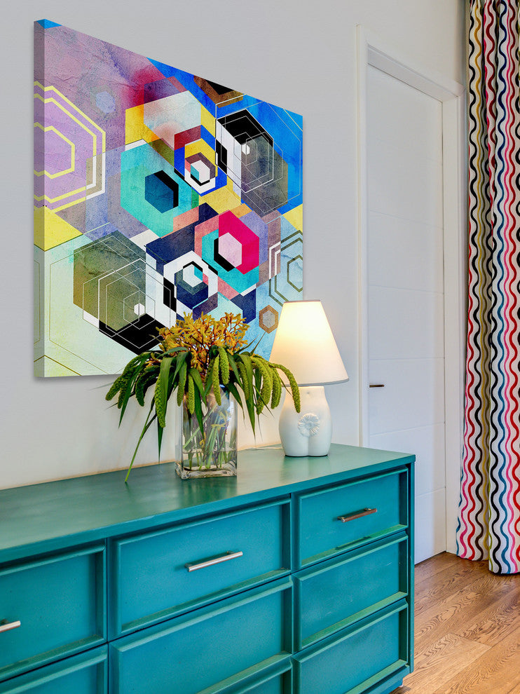 "Six Sided Party" Painting Print on Canvas