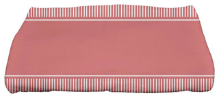 Dashing Stripe, Stripe Print Bath Towel, Coral