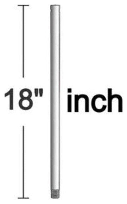 18" Universal Downrod, Chrome