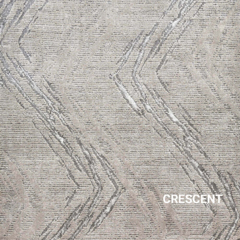 Glimmering Area Rug Accent Rug Carpet Runner Mat, Crescent, 7x13
