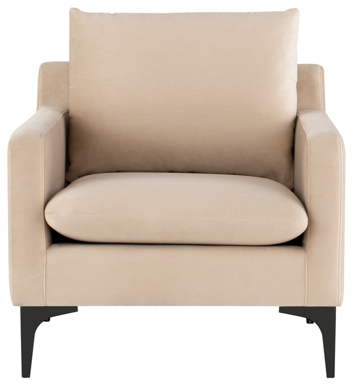Anders Nude Fabric Single Seat Sofa, HGSC572