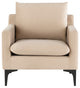 Anders Nude Fabric Single Seat Sofa, HGSC572