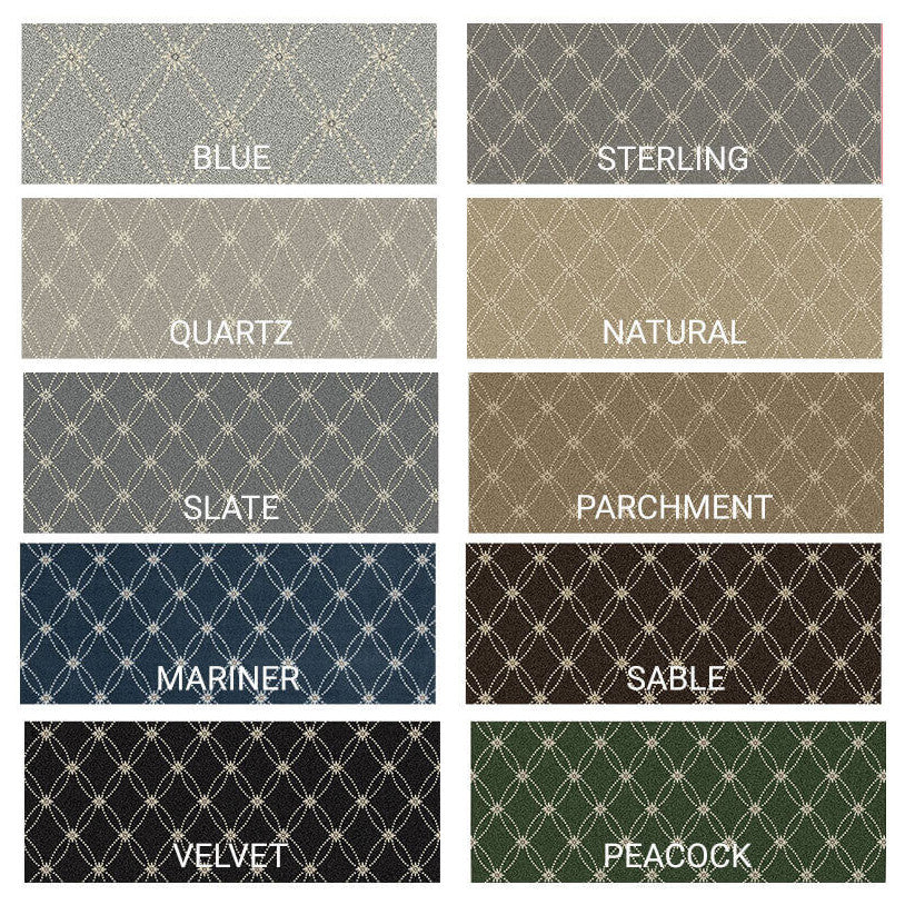 Ribbon Pattern 3/8 Thick Indoor Area Rug Carpet, Quartz, 4x8
