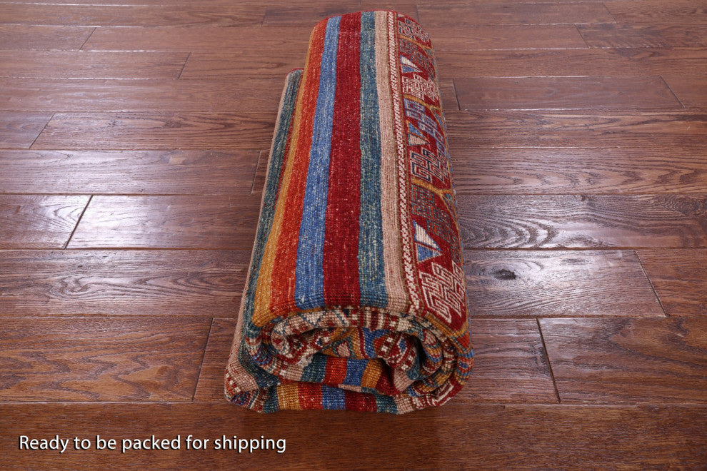 4' 10" X 6' 8" Khorjin Super Kazak Handmade Rug - Q12611