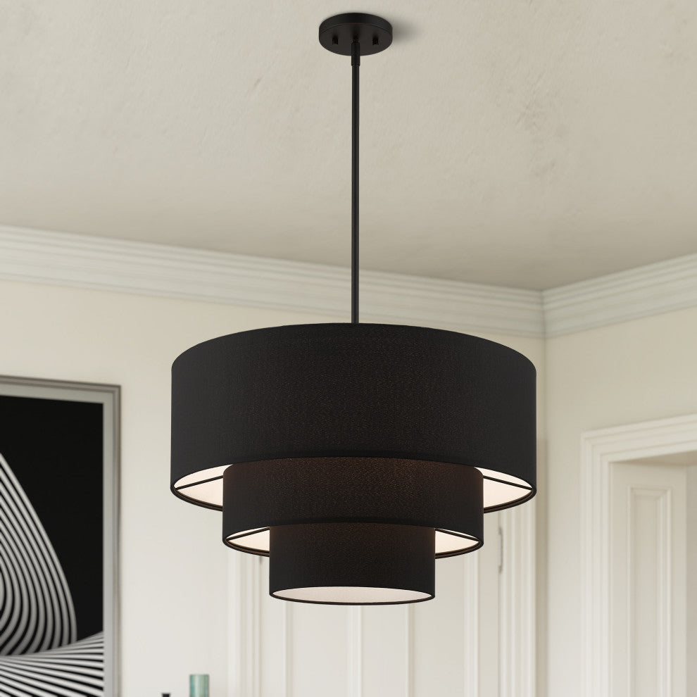 Bainbridge 4-Light Black Pendant Chandelier