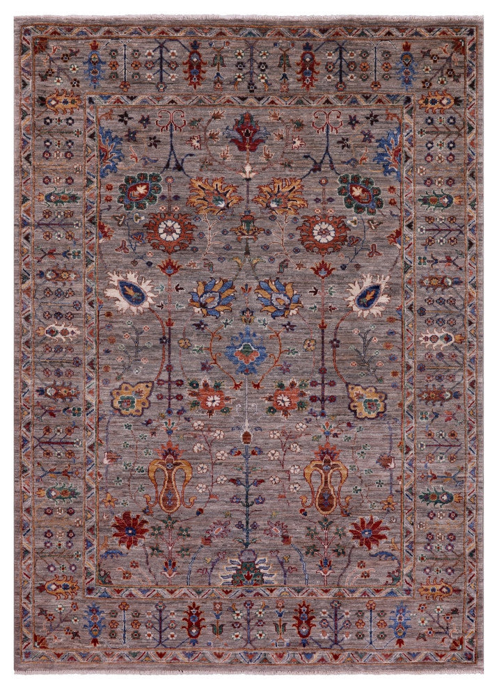 Persian Tabriz Handmade Wool Rug 5' 7" X 7' 10" Q9631