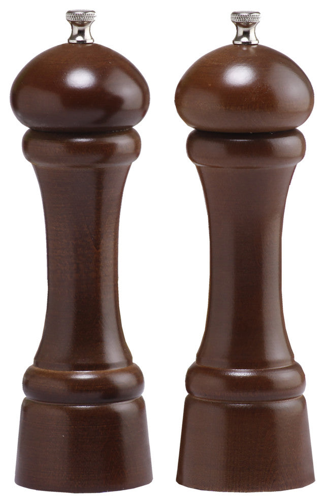 Chef Specialties Pro Series Windsor Pepper Mill and Salt Mill Set, Walnut