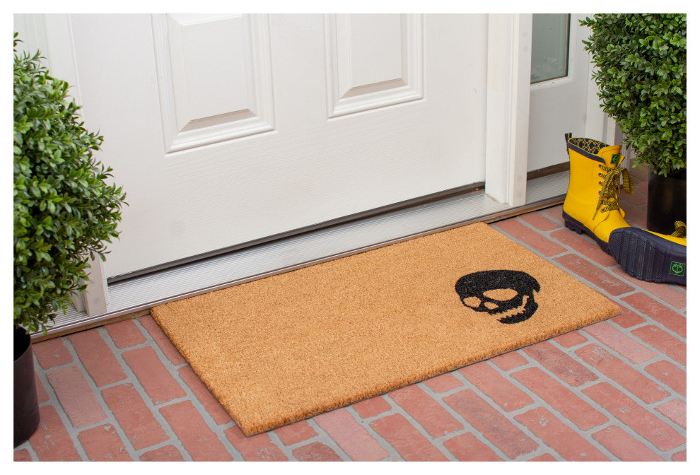 Black Skull Doormat, 24"x36", 30*48