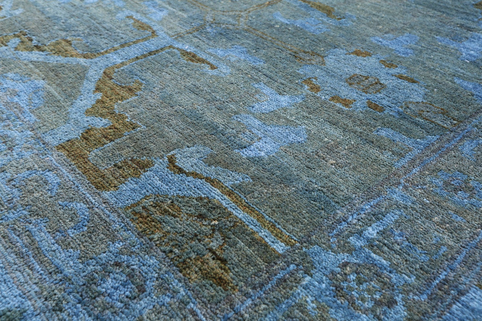 Handmade Overdyed Full Pile Wool Rug 6' 0" X 9' 2" - WR1297