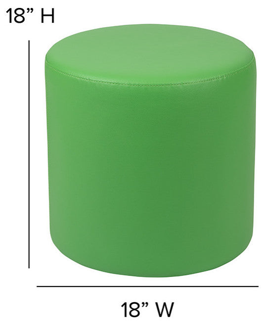 Soft Seating Collaborative Circle, 18" Seat Height , Green Color