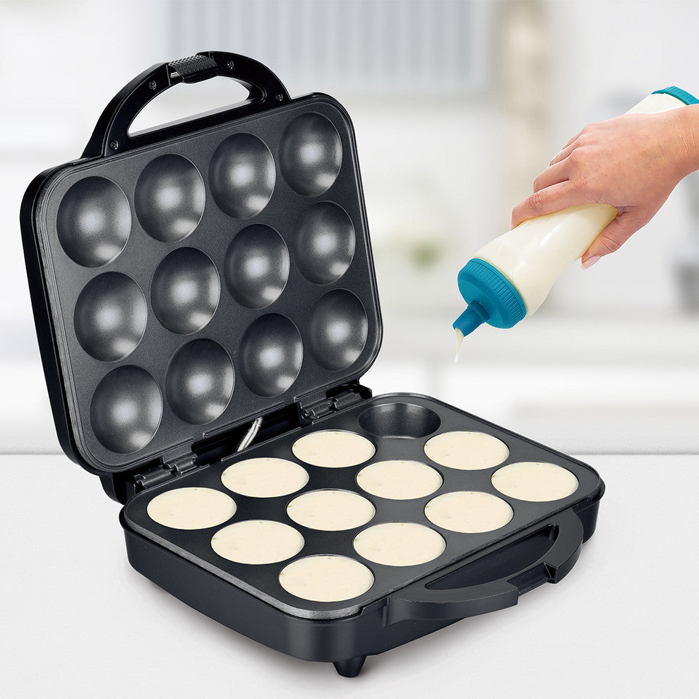 Holstein Housewares Cupcake Maker, 12 Full Size Muffins, Cinnamon Buns, and more, Black
