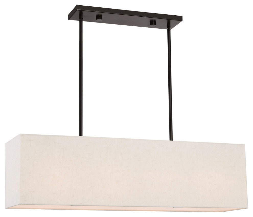 Livex Lighting Summit English Bronze Light Linear Chandelier