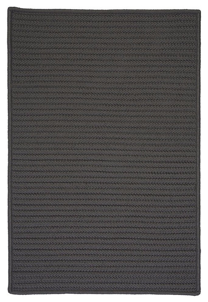 Simply Home Solid Rug, Gray, 14"x17" Swatch Sample