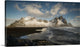 "Stokksnes Mountain and Beach" Wrapped Canvas Art Print, 24"x14"x1.5"