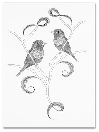 The Tangled Peacock 'Lilac Breasted Rollers' Canvas Art, 24 x 18