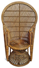 Tea Stain Perindo Peacock Wicker Chair