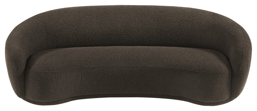 Hyde Boucle Fabric Upholstered, Brown, Sofa