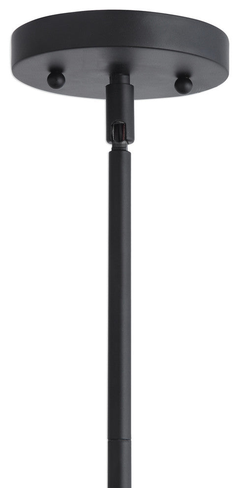 Thales Black Geometric 3-Light Pendant