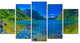 "Panoramic View of Norwegian Fjord" Canvas Print, 5 Panel