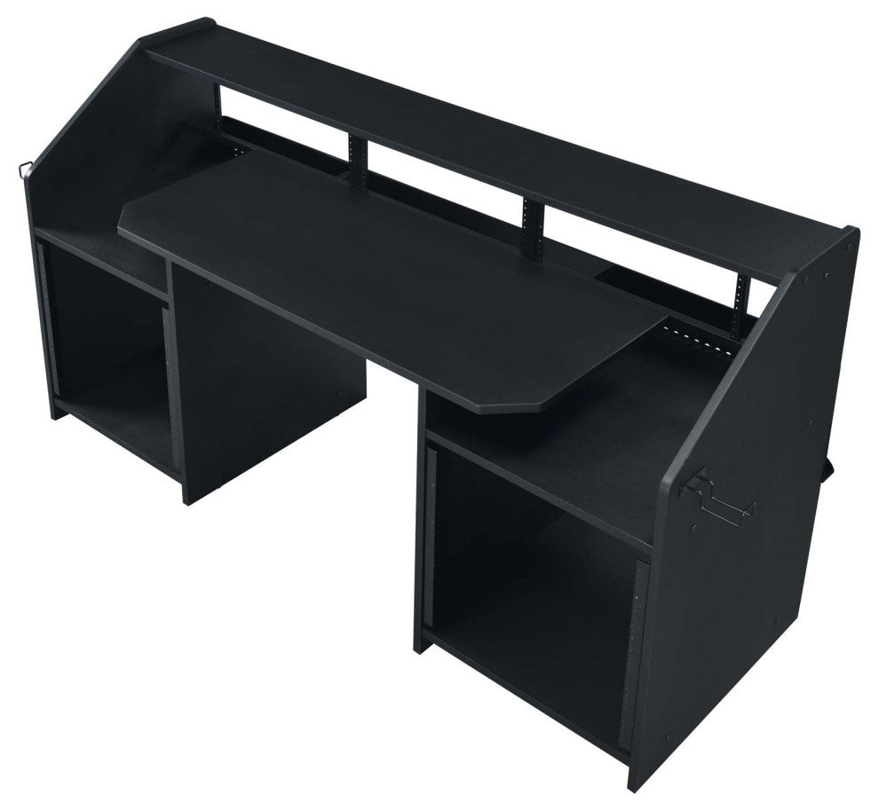 Wooden Music Desk With Side Hook, Black