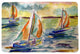 Betsy Drake Sail Race Door Mat 18x26